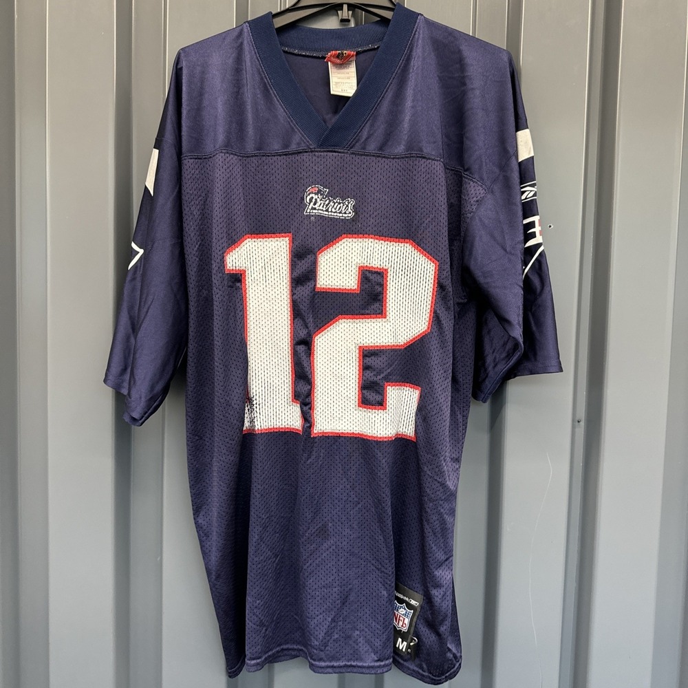 Reebok Authentic Tom Brady Patriots #12 NFL Jersey Mens Medium